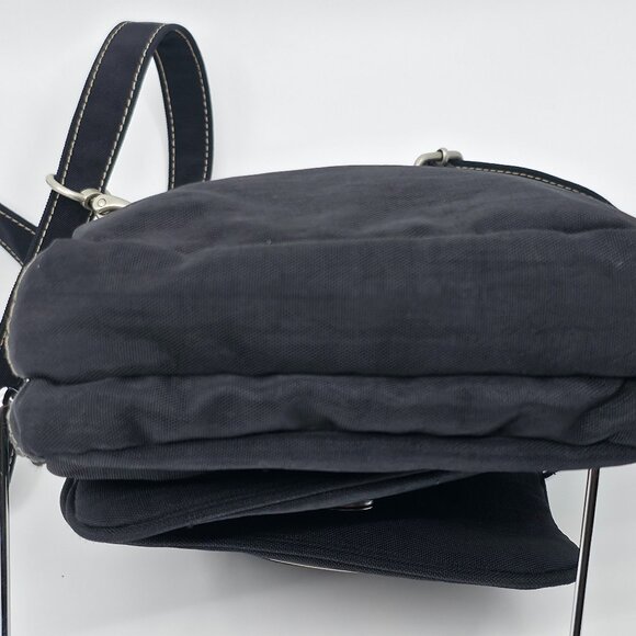 Baggallini Black Nylon Flap Crossbody Bag with Built-In Wallet & ID Window - Picture 6 of 14